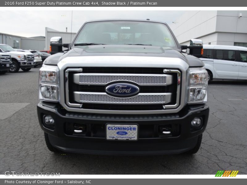 Shadow Black / Platinum Pecan 2016 Ford F250 Super Duty Platinum Crew Cab 4x4