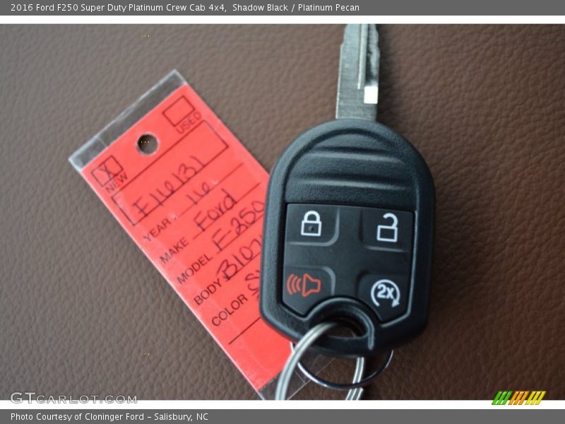 Shadow Black / Platinum Pecan 2016 Ford F250 Super Duty Platinum Crew Cab 4x4