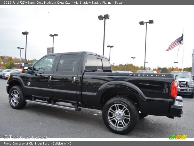 Shadow Black / Platinum Pecan 2016 Ford F250 Super Duty Platinum Crew Cab 4x4