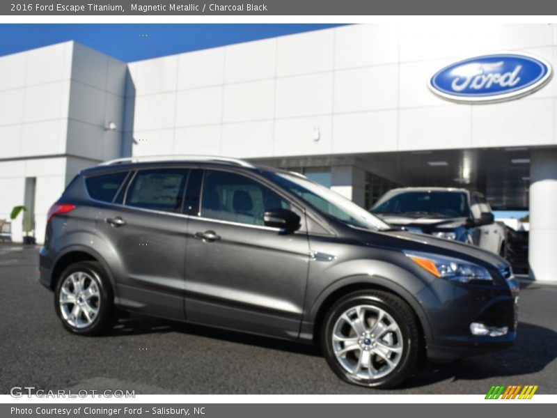 Magnetic Metallic / Charcoal Black 2016 Ford Escape Titanium