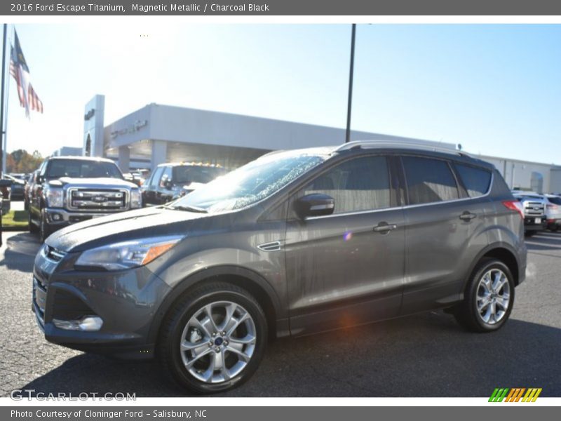 Magnetic Metallic / Charcoal Black 2016 Ford Escape Titanium