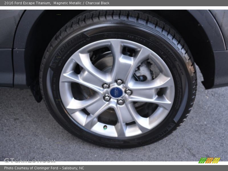 Magnetic Metallic / Charcoal Black 2016 Ford Escape Titanium