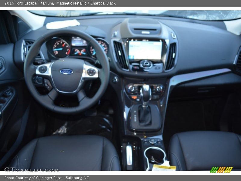 Magnetic Metallic / Charcoal Black 2016 Ford Escape Titanium