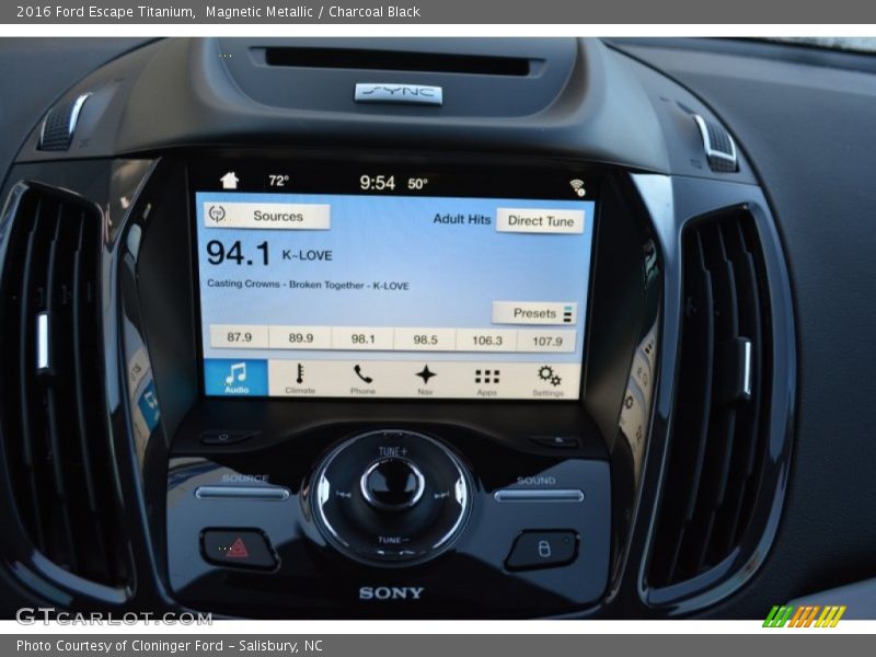 Magnetic Metallic / Charcoal Black 2016 Ford Escape Titanium
