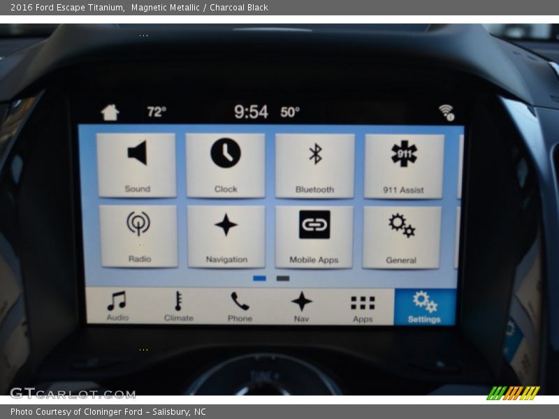 Magnetic Metallic / Charcoal Black 2016 Ford Escape Titanium