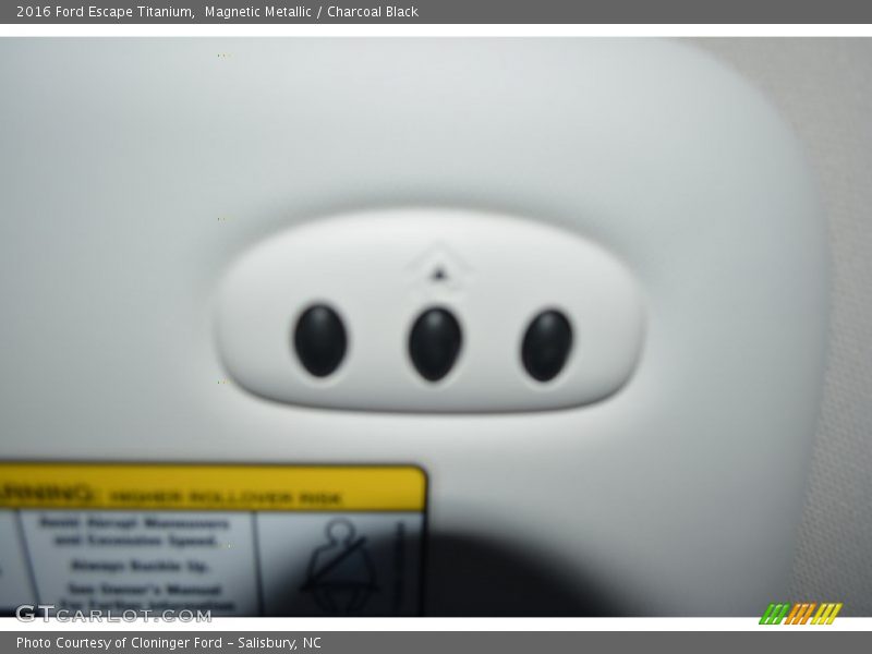 Magnetic Metallic / Charcoal Black 2016 Ford Escape Titanium