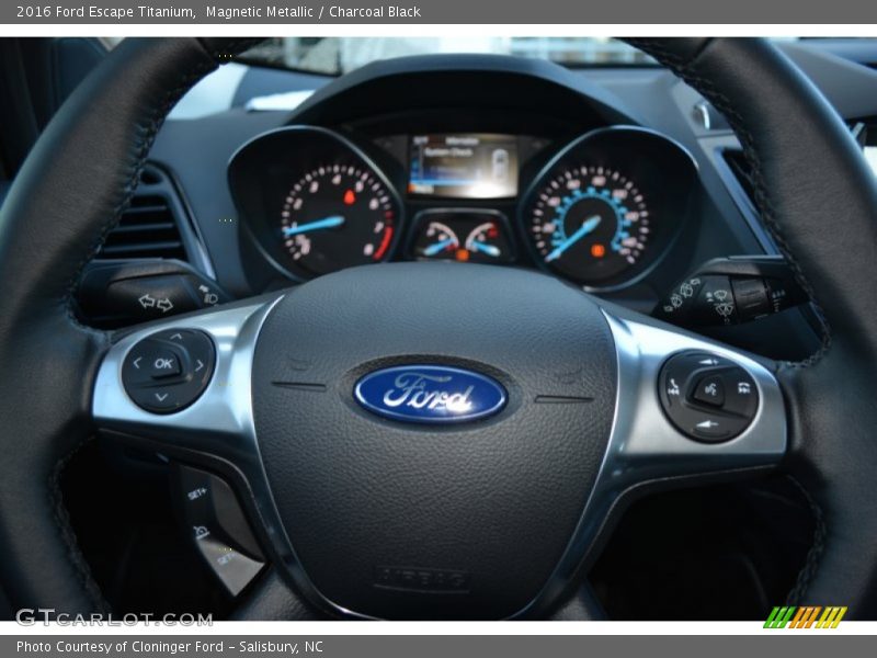 Magnetic Metallic / Charcoal Black 2016 Ford Escape Titanium