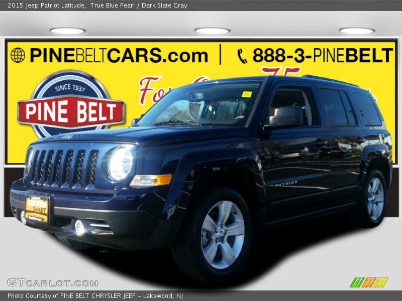 True Blue Pearl / Dark Slate Gray 2015 Jeep Patriot Latitude