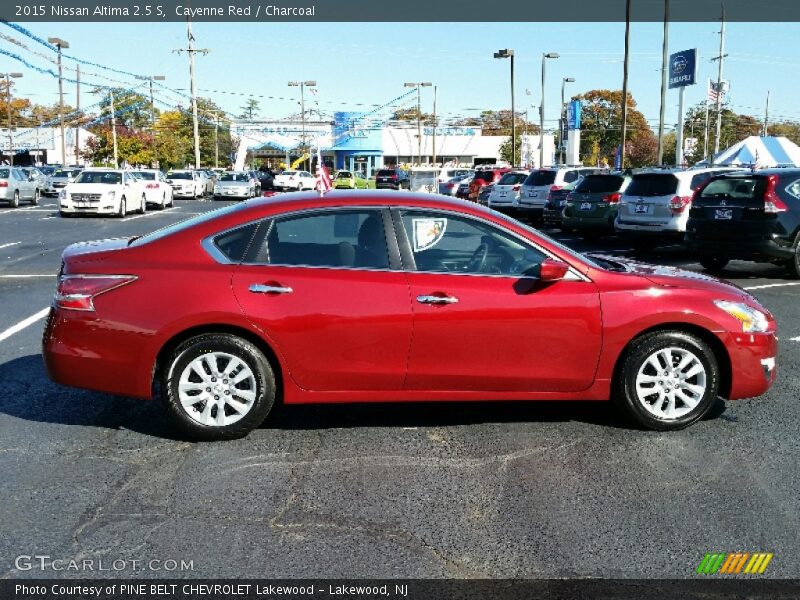 Cayenne Red / Charcoal 2015 Nissan Altima 2.5 S