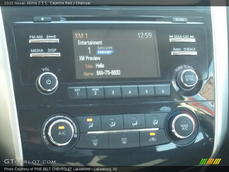 Cayenne Red / Charcoal 2015 Nissan Altima 2.5 S