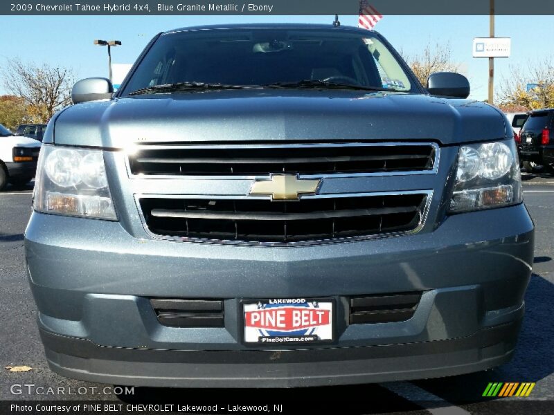 Blue Granite Metallic / Ebony 2009 Chevrolet Tahoe Hybrid 4x4
