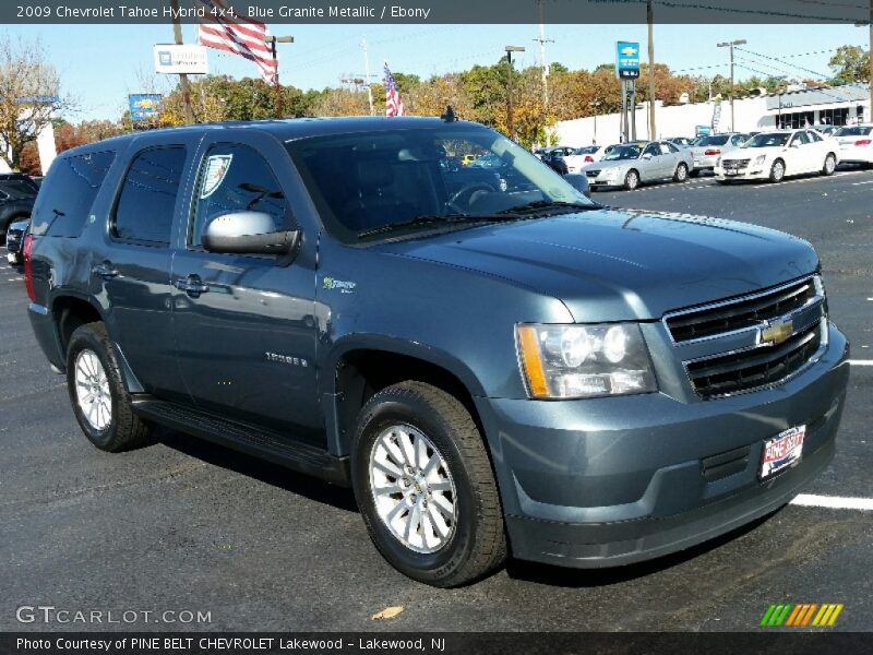 Blue Granite Metallic / Ebony 2009 Chevrolet Tahoe Hybrid 4x4