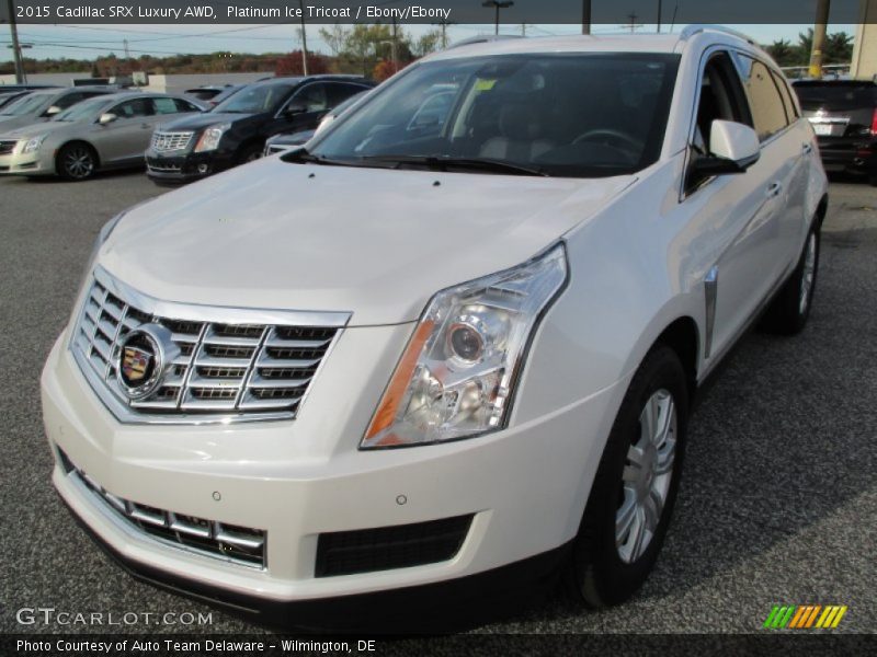 Platinum Ice Tricoat / Ebony/Ebony 2015 Cadillac SRX Luxury AWD