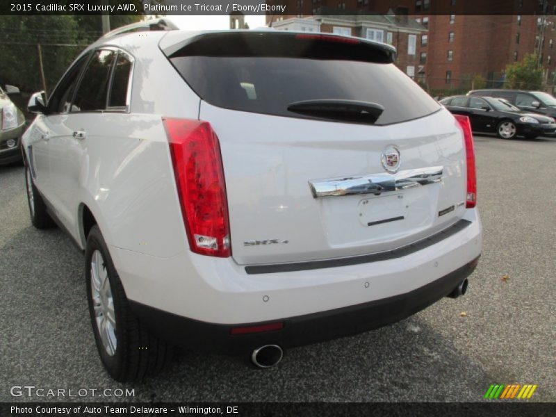 Platinum Ice Tricoat / Ebony/Ebony 2015 Cadillac SRX Luxury AWD