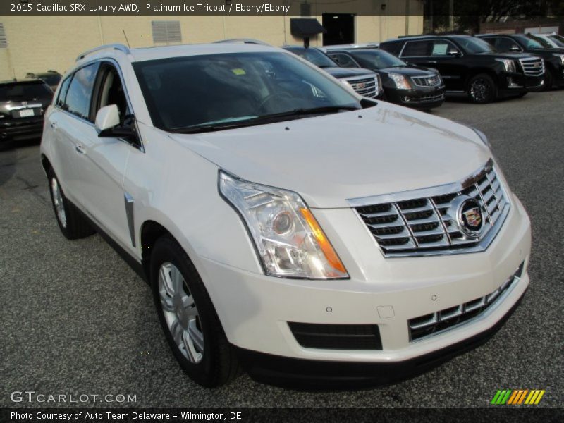 Platinum Ice Tricoat / Ebony/Ebony 2015 Cadillac SRX Luxury AWD