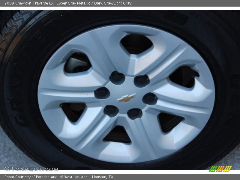 Cyber Gray Metallic / Dark Gray/Light Gray 2009 Chevrolet Traverse LS