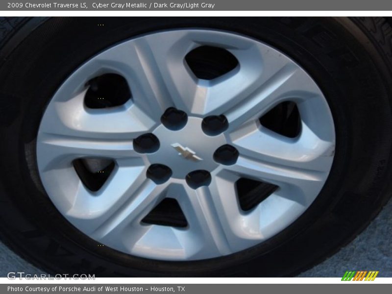 Cyber Gray Metallic / Dark Gray/Light Gray 2009 Chevrolet Traverse LS