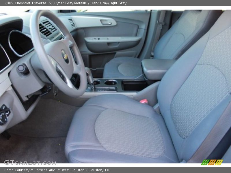 Cyber Gray Metallic / Dark Gray/Light Gray 2009 Chevrolet Traverse LS