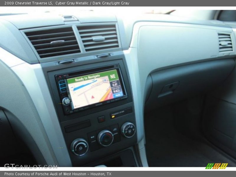 Cyber Gray Metallic / Dark Gray/Light Gray 2009 Chevrolet Traverse LS