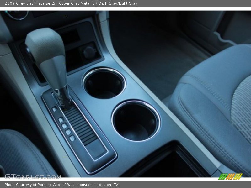 Cyber Gray Metallic / Dark Gray/Light Gray 2009 Chevrolet Traverse LS