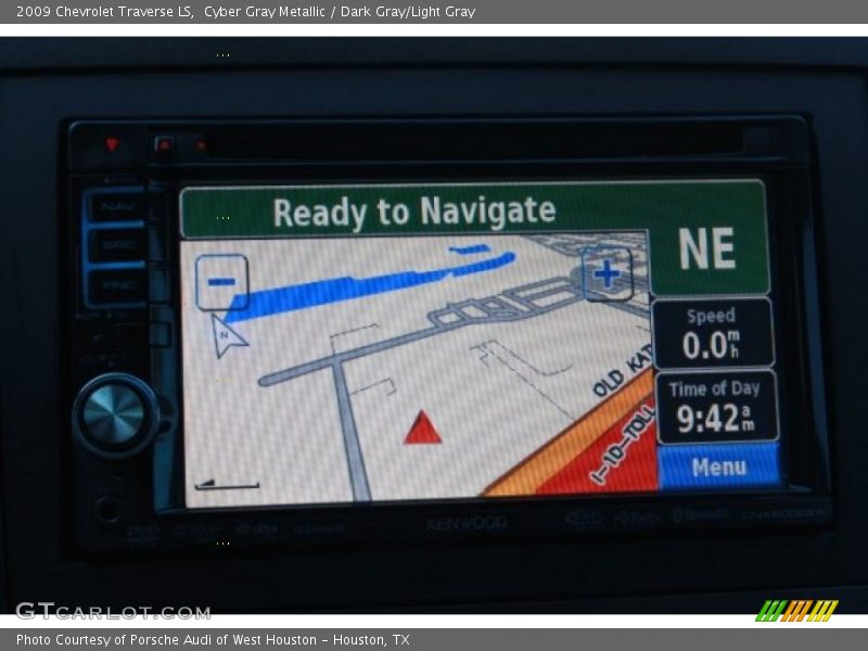 Cyber Gray Metallic / Dark Gray/Light Gray 2009 Chevrolet Traverse LS
