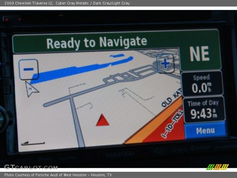 Cyber Gray Metallic / Dark Gray/Light Gray 2009 Chevrolet Traverse LS