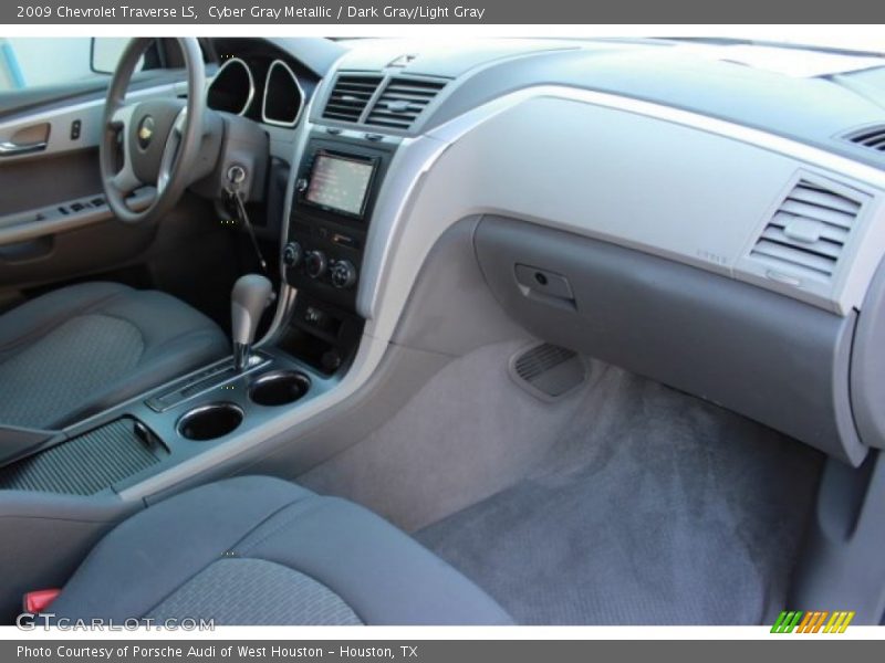 Cyber Gray Metallic / Dark Gray/Light Gray 2009 Chevrolet Traverse LS