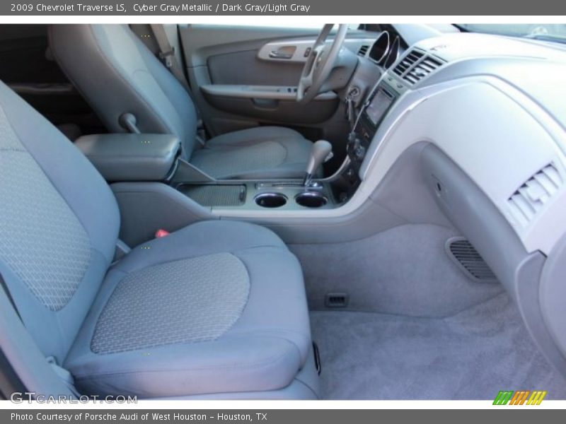 Cyber Gray Metallic / Dark Gray/Light Gray 2009 Chevrolet Traverse LS
