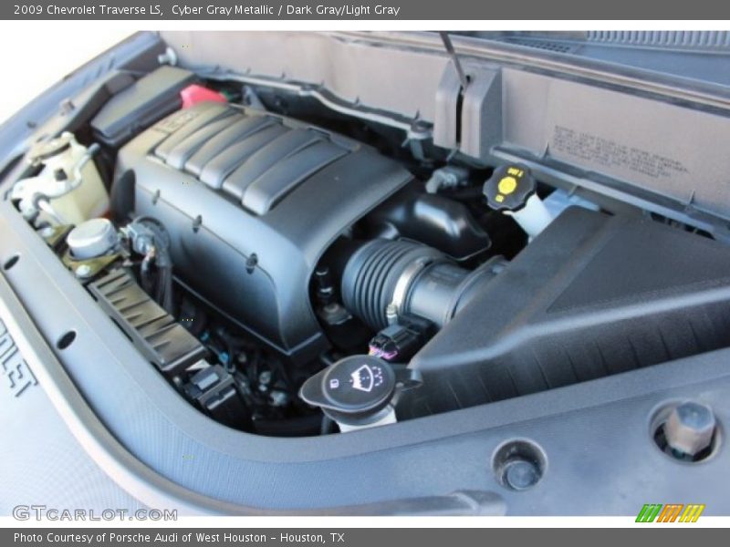 Cyber Gray Metallic / Dark Gray/Light Gray 2009 Chevrolet Traverse LS