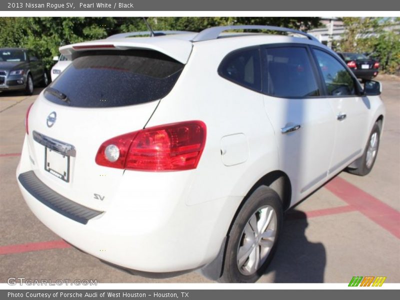 Pearl White / Black 2013 Nissan Rogue SV