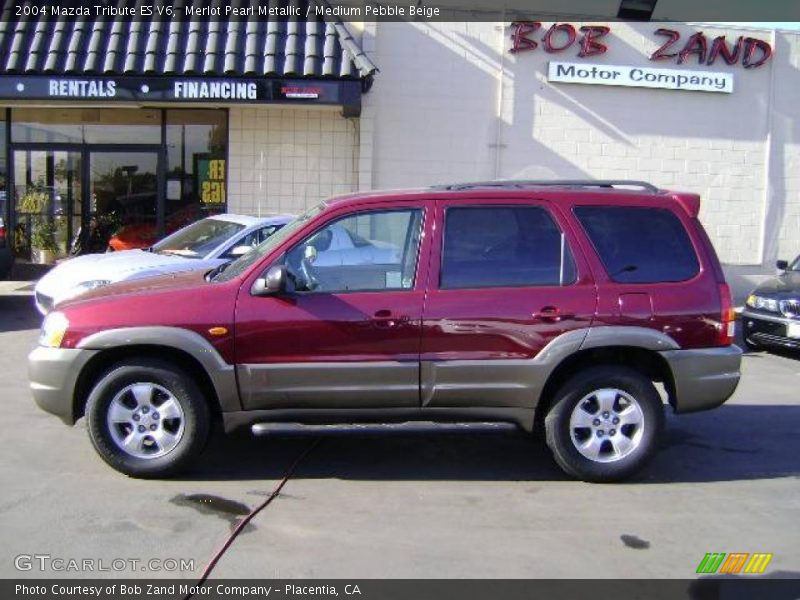 Merlot Pearl Metallic / Medium Pebble Beige 2004 Mazda Tribute ES V6