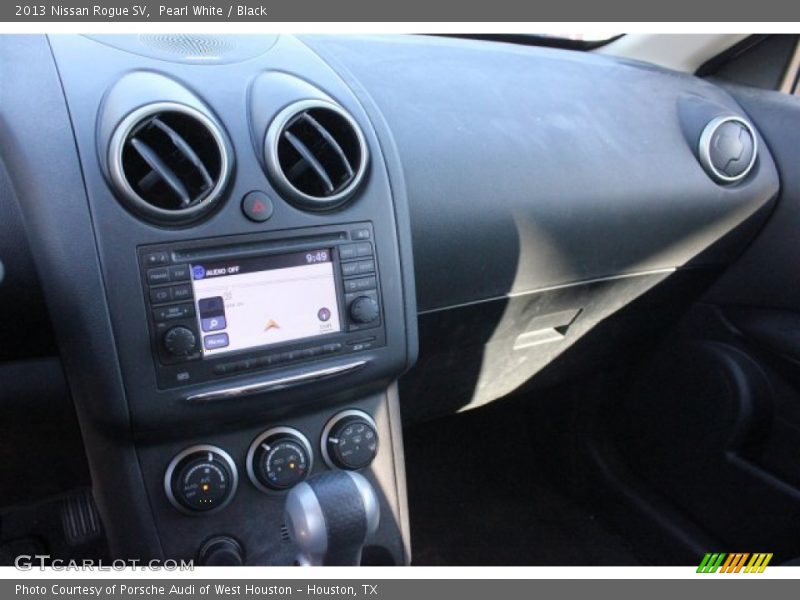 Pearl White / Black 2013 Nissan Rogue SV