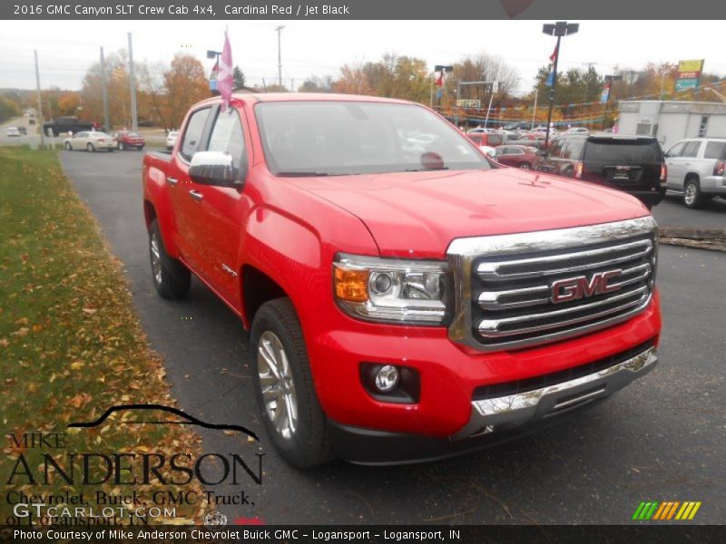 Cardinal Red / Jet Black 2016 GMC Canyon SLT Crew Cab 4x4