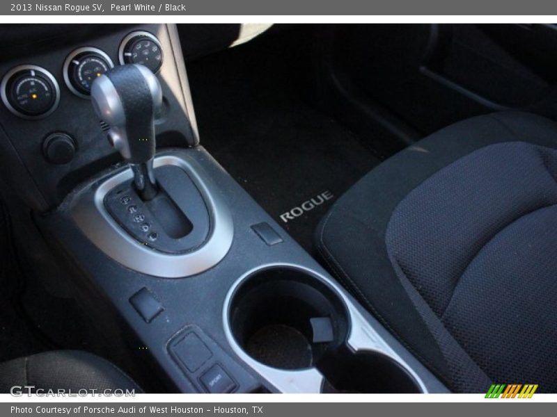 Pearl White / Black 2013 Nissan Rogue SV