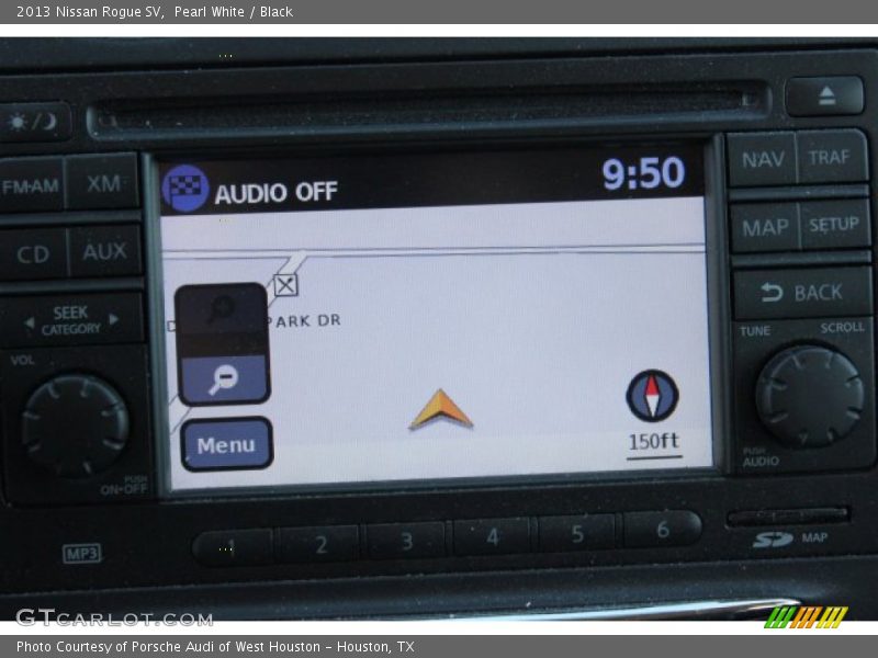 Pearl White / Black 2013 Nissan Rogue SV