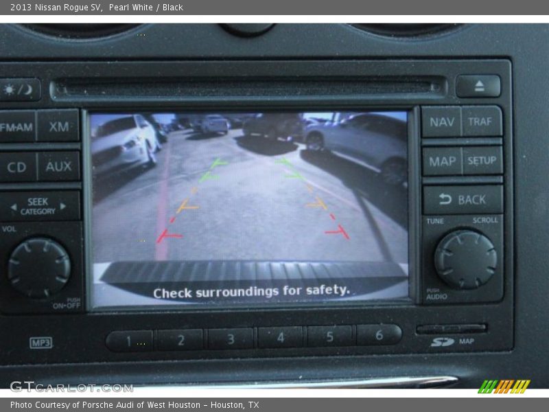 Pearl White / Black 2013 Nissan Rogue SV