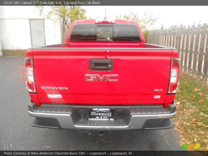 Cardinal Red / Jet Black 2016 GMC Canyon SLT Crew Cab 4x4