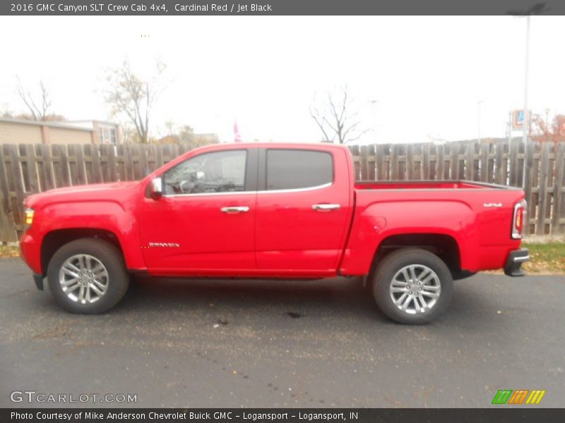 Cardinal Red / Jet Black 2016 GMC Canyon SLT Crew Cab 4x4