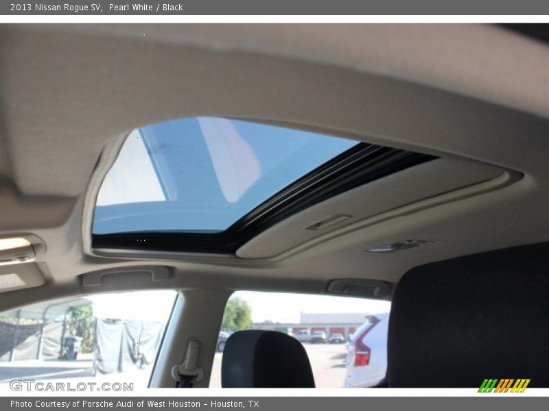 Pearl White / Black 2013 Nissan Rogue SV