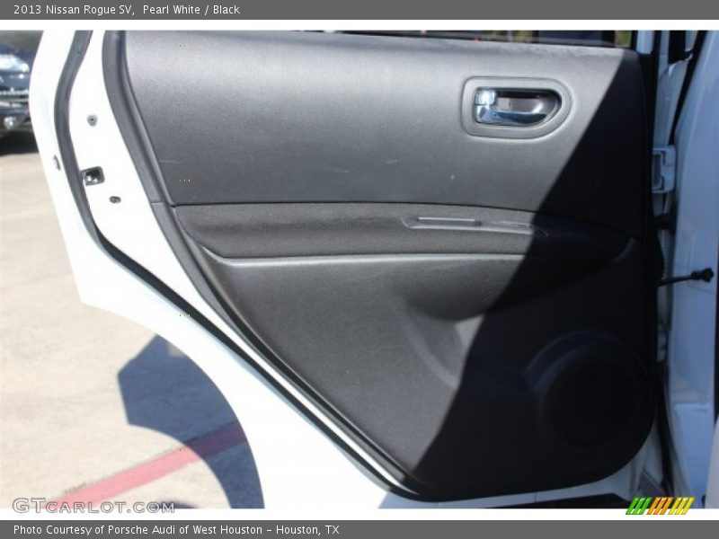 Pearl White / Black 2013 Nissan Rogue SV