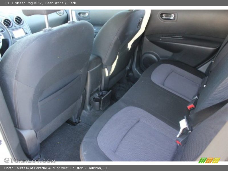 Pearl White / Black 2013 Nissan Rogue SV