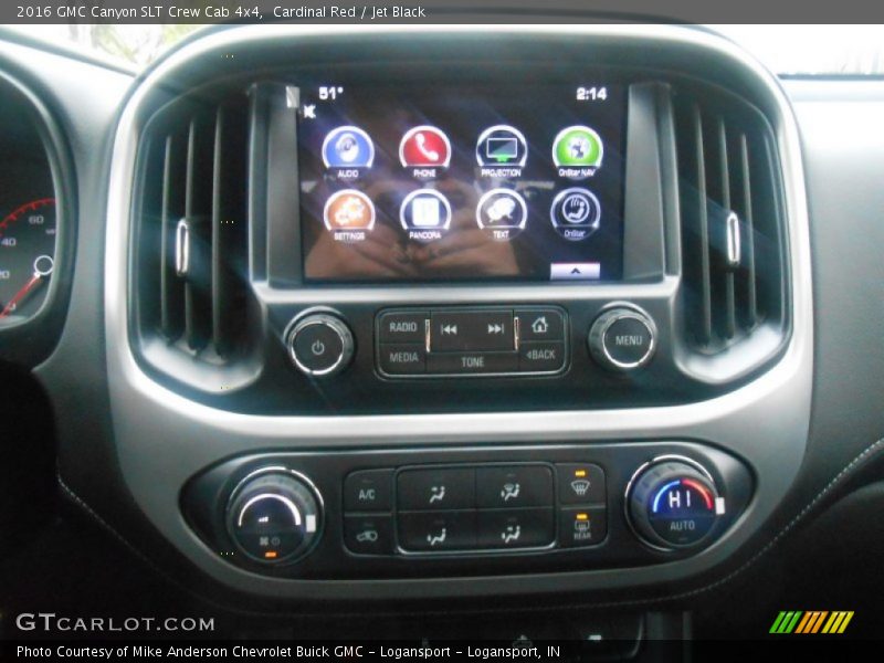 Cardinal Red / Jet Black 2016 GMC Canyon SLT Crew Cab 4x4