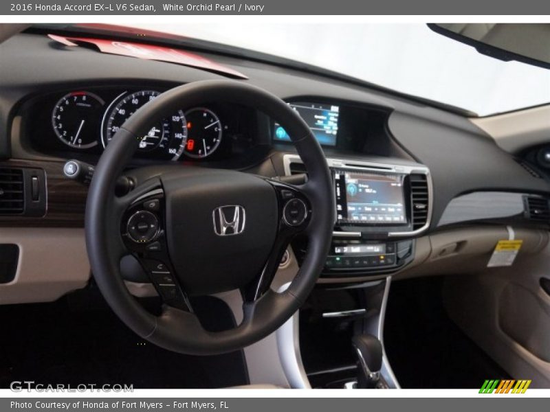 White Orchid Pearl / Ivory 2016 Honda Accord EX-L V6 Sedan
