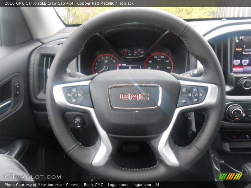 Copper Red Metallic / Jet Black 2016 GMC Canyon SLE Crew Cab 4x4