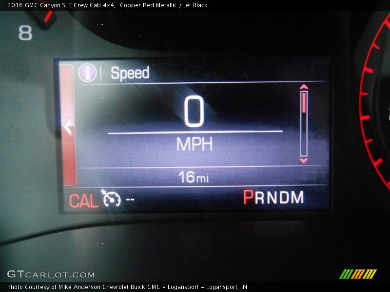 Copper Red Metallic / Jet Black 2016 GMC Canyon SLE Crew Cab 4x4