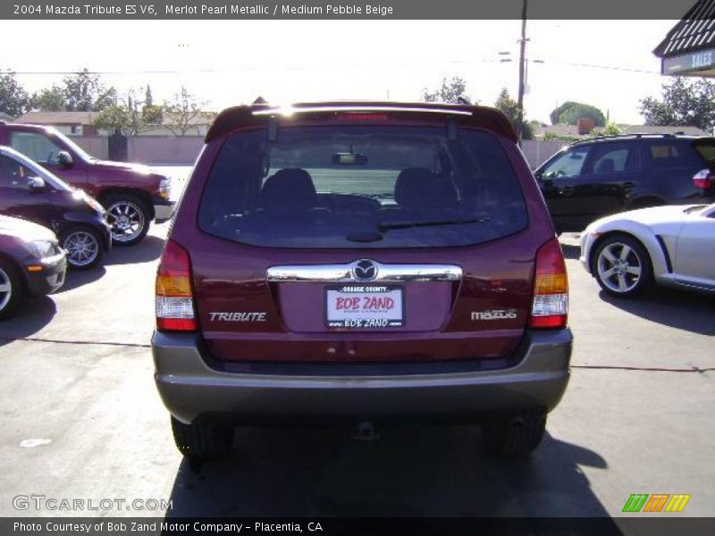 Merlot Pearl Metallic / Medium Pebble Beige 2004 Mazda Tribute ES V6