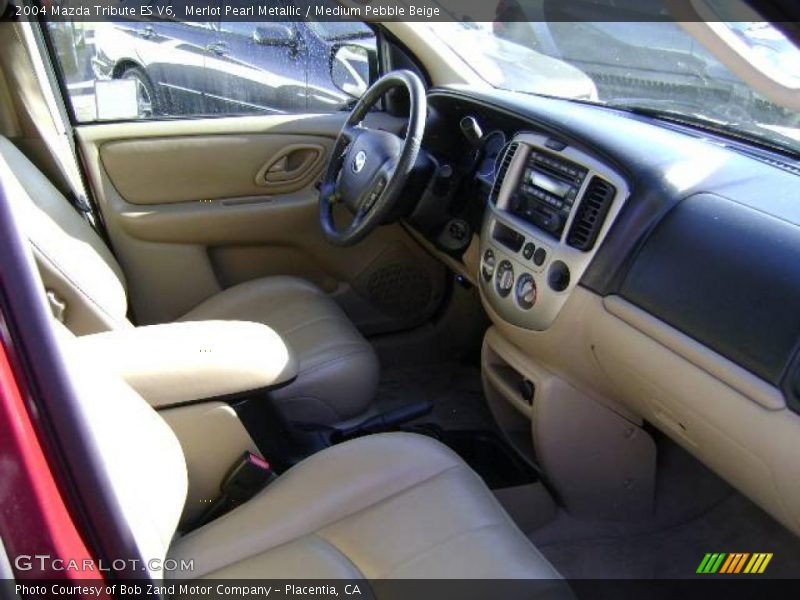 Merlot Pearl Metallic / Medium Pebble Beige 2004 Mazda Tribute ES V6