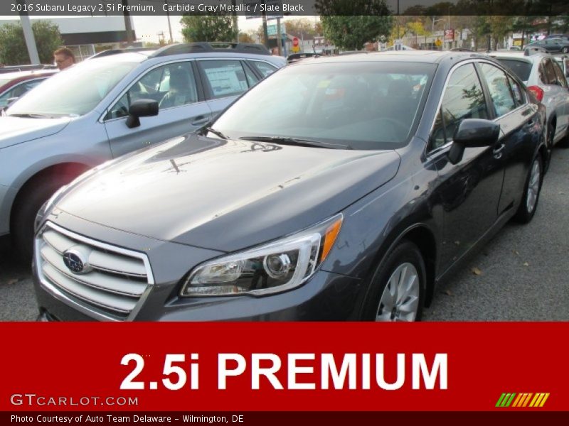Carbide Gray Metallic / Slate Black 2016 Subaru Legacy 2.5i Premium