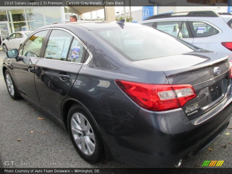 Carbide Gray Metallic / Slate Black 2016 Subaru Legacy 2.5i Premium