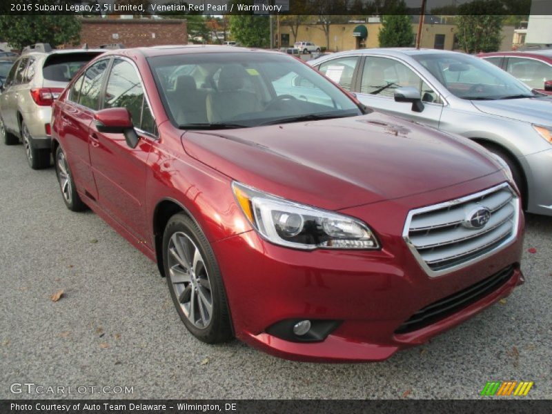 Venetian Red Pearl / Warm Ivory 2016 Subaru Legacy 2.5i Limited